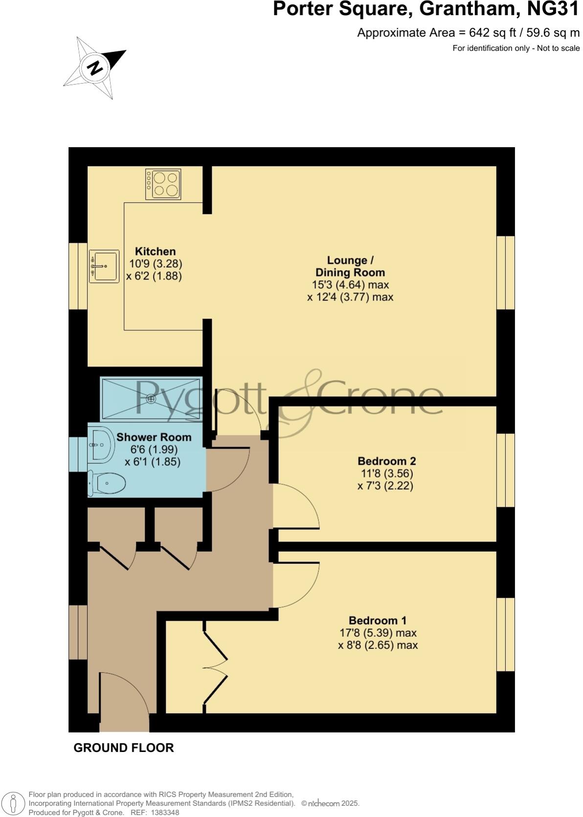 19 Porter Square, Grantham, Lincolnshire, NG31 floorplan