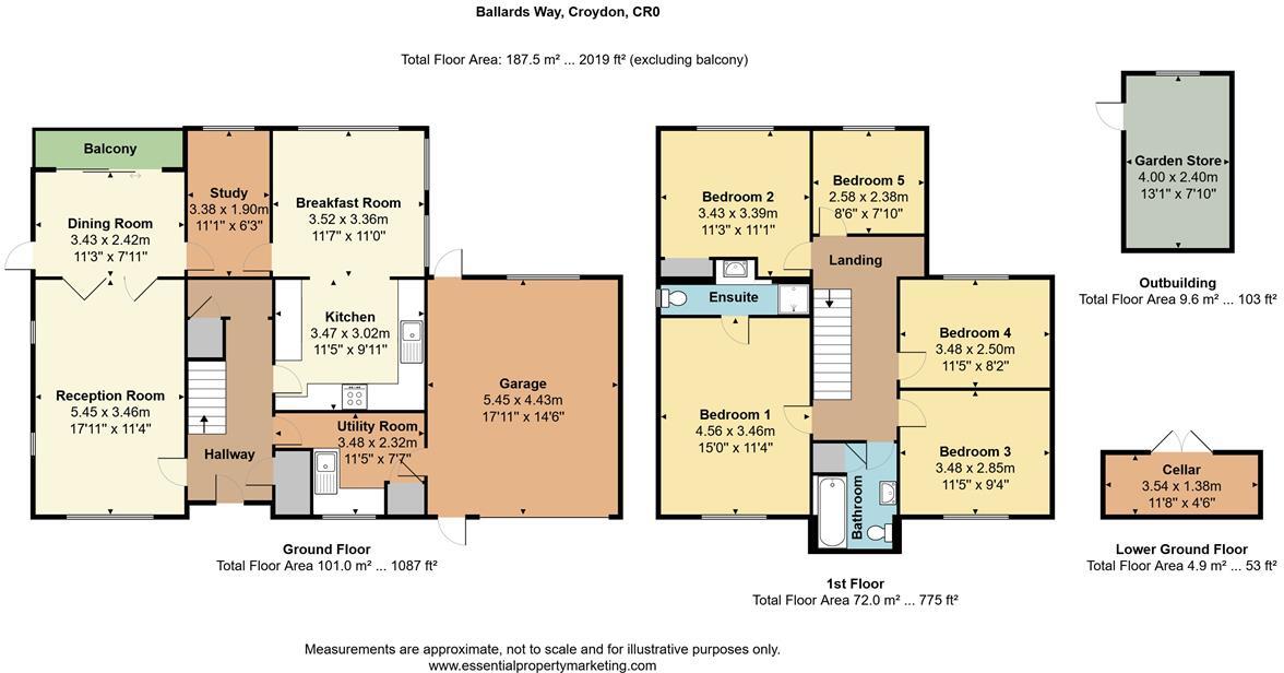 Ballards Way, Croydon floorplan