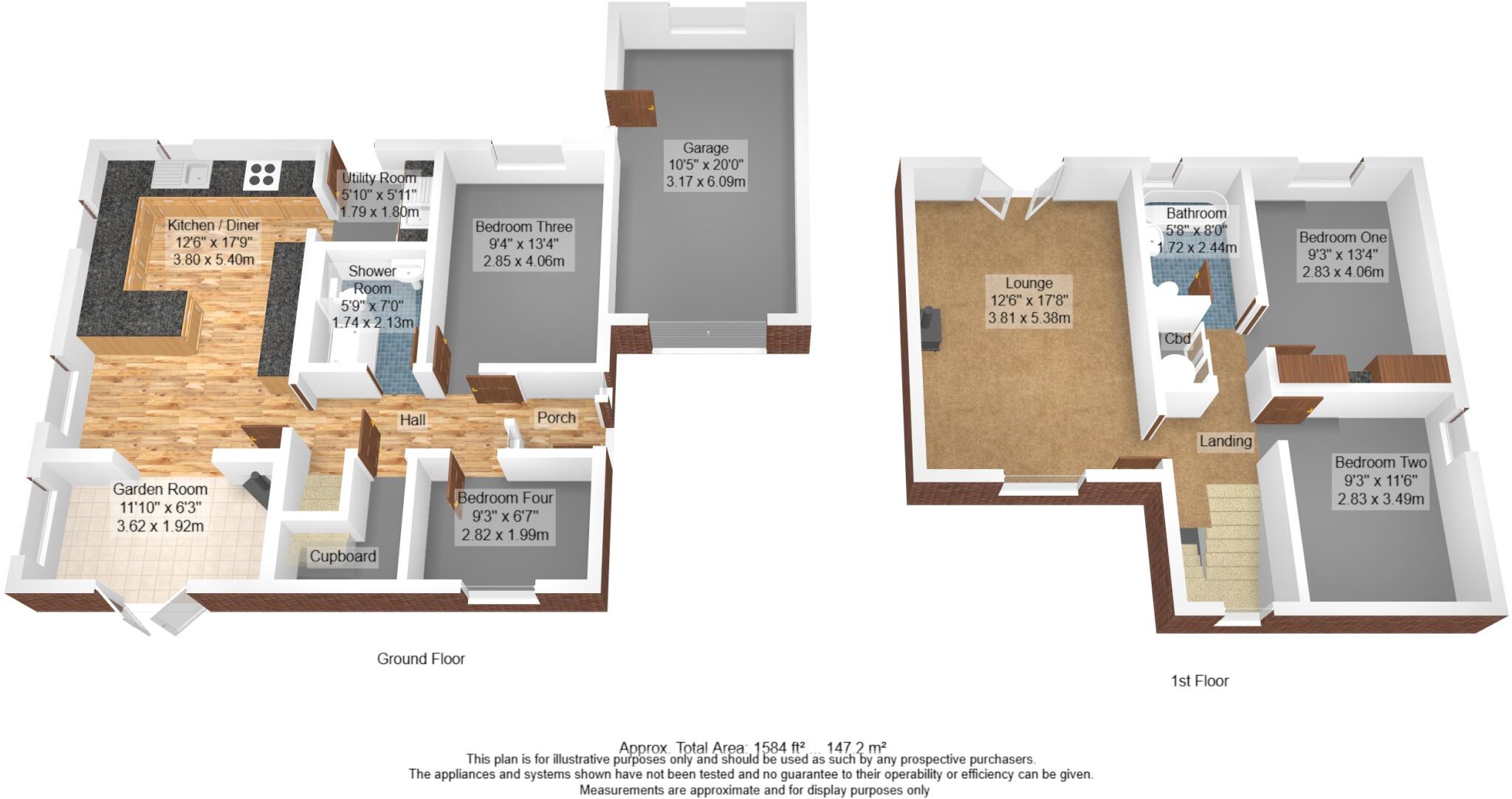 Woodside Close, Endmoor, Kendal, Cumbria, LA8 floorplan