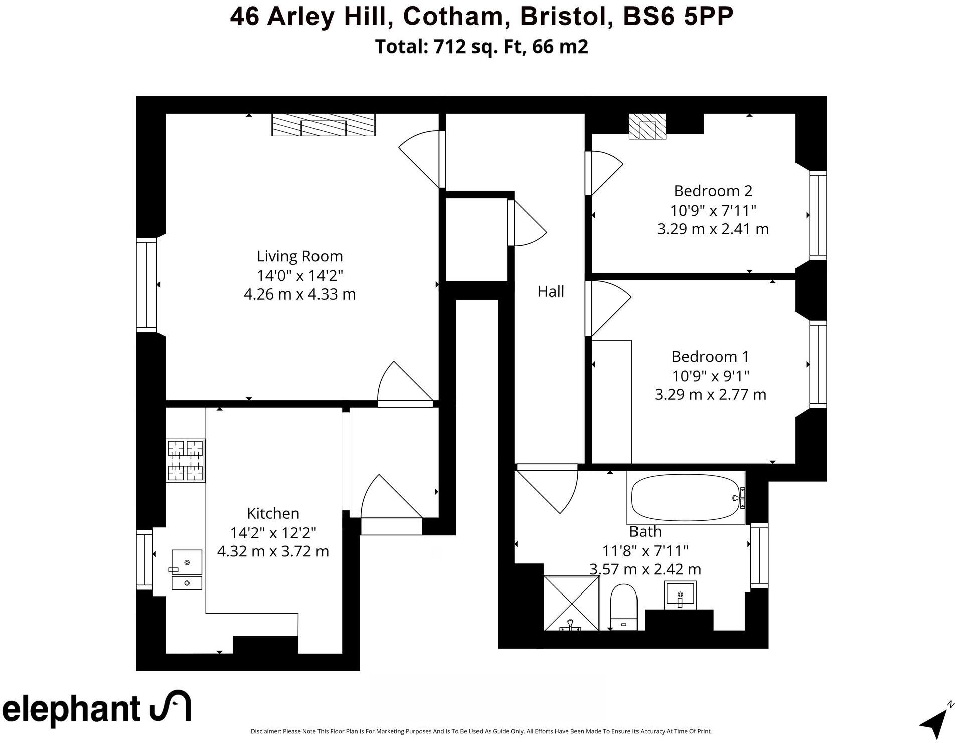 Arley Hill, Bristol, BS6 floorplan