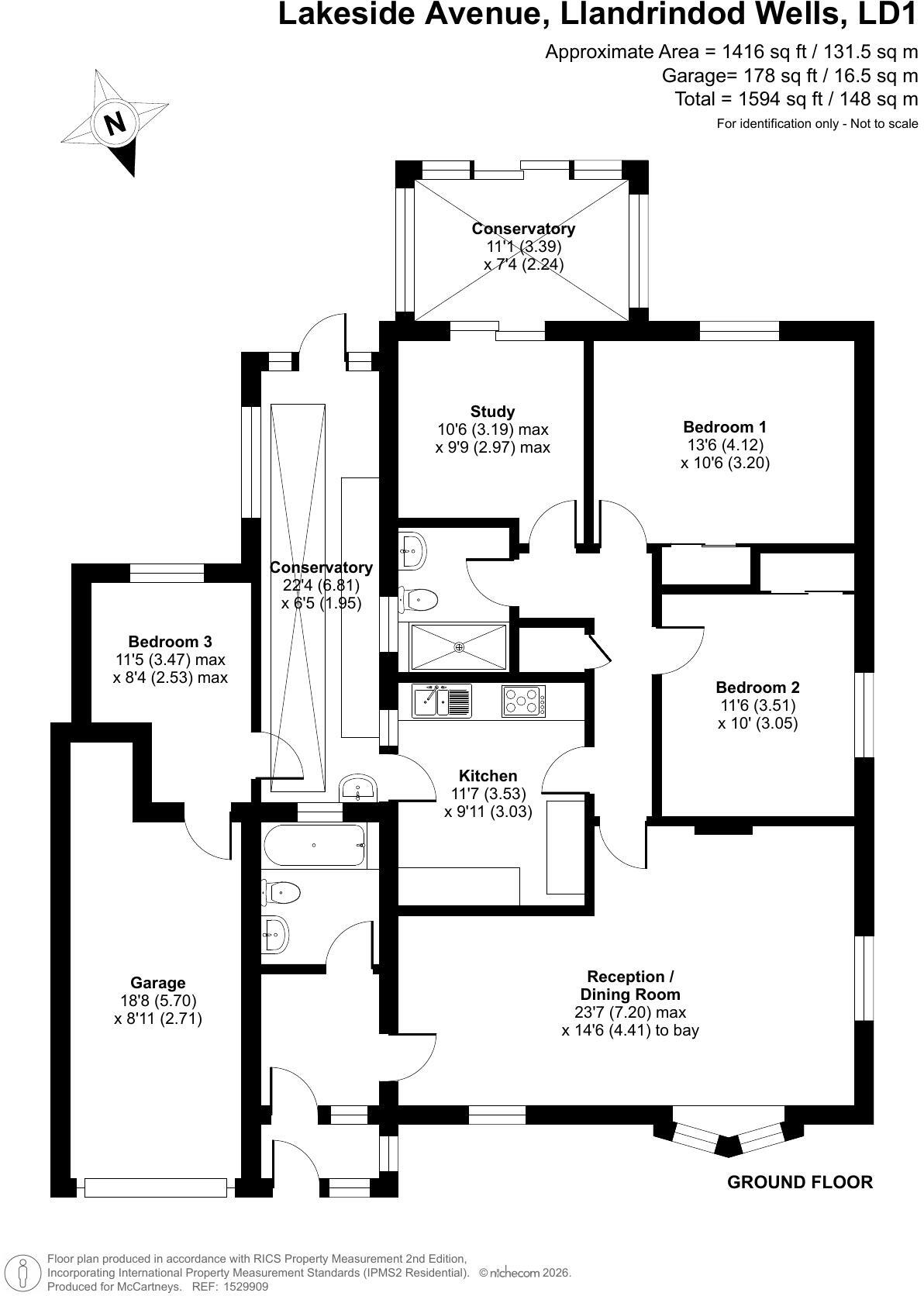 Lakeside Avenue, Llandrindod Wells, Powys floorplan