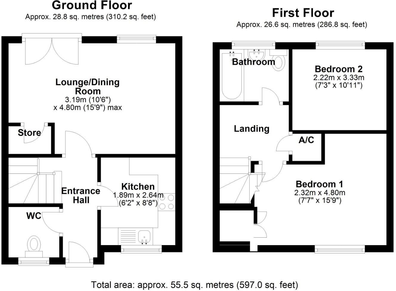 Banc Gelli Las, Broadlands, Bridgend County Borough, CF31 5DH floorplan