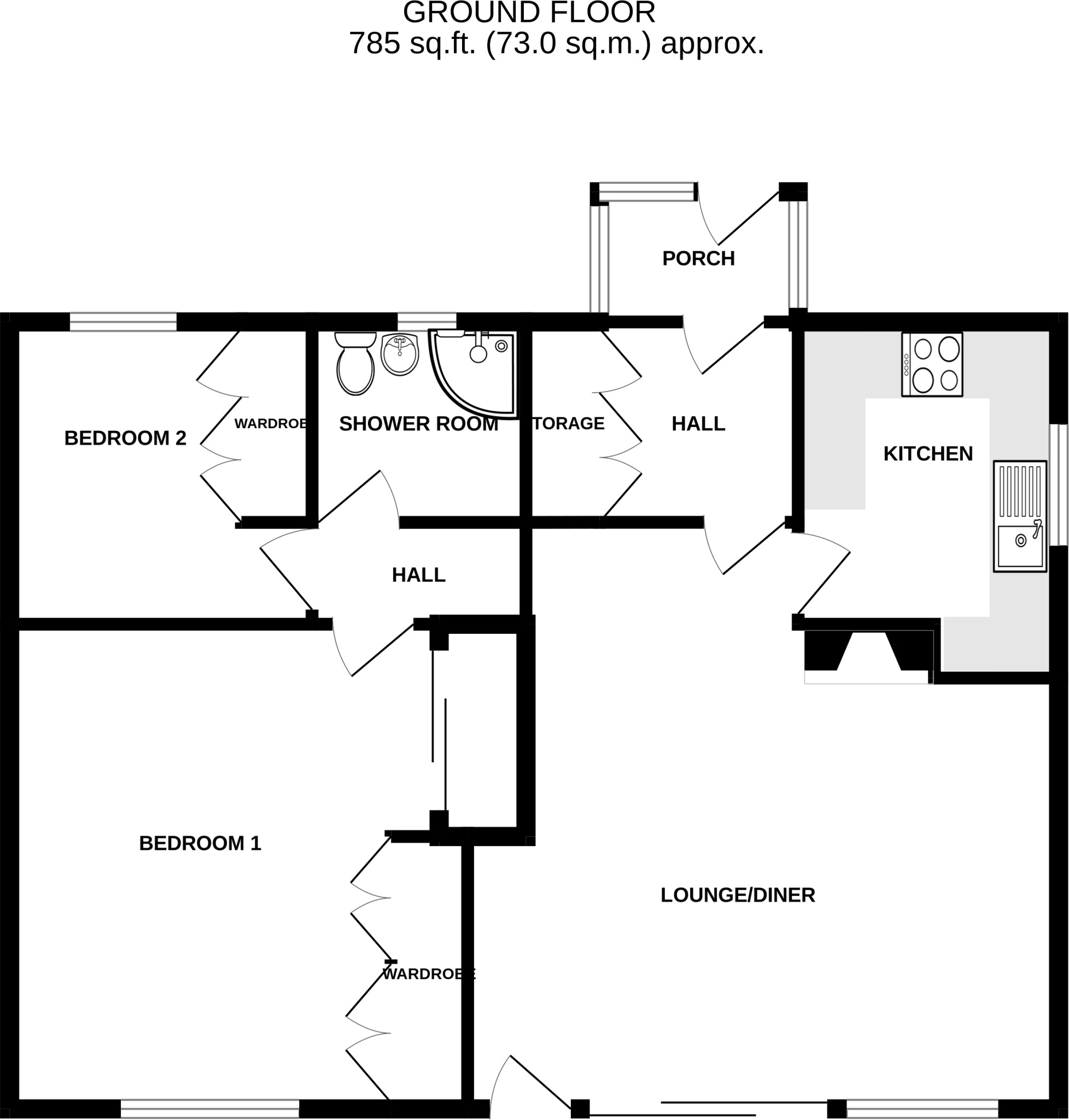 The Folly, Tolleshunt Knights floorplan