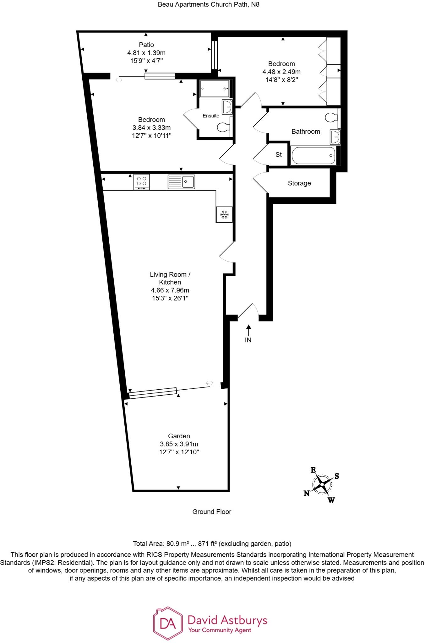 Church Path, Crouch End N8 floorplan