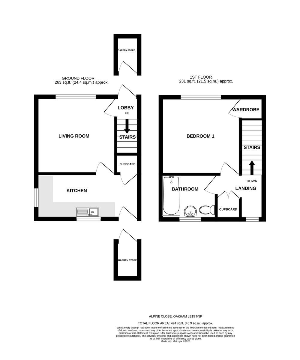 Alpine Close, Oakham, LE15 floorplan