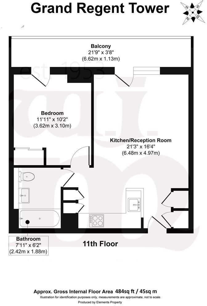 Grand Regent Tower, Bethnal Green, E2 floorplan