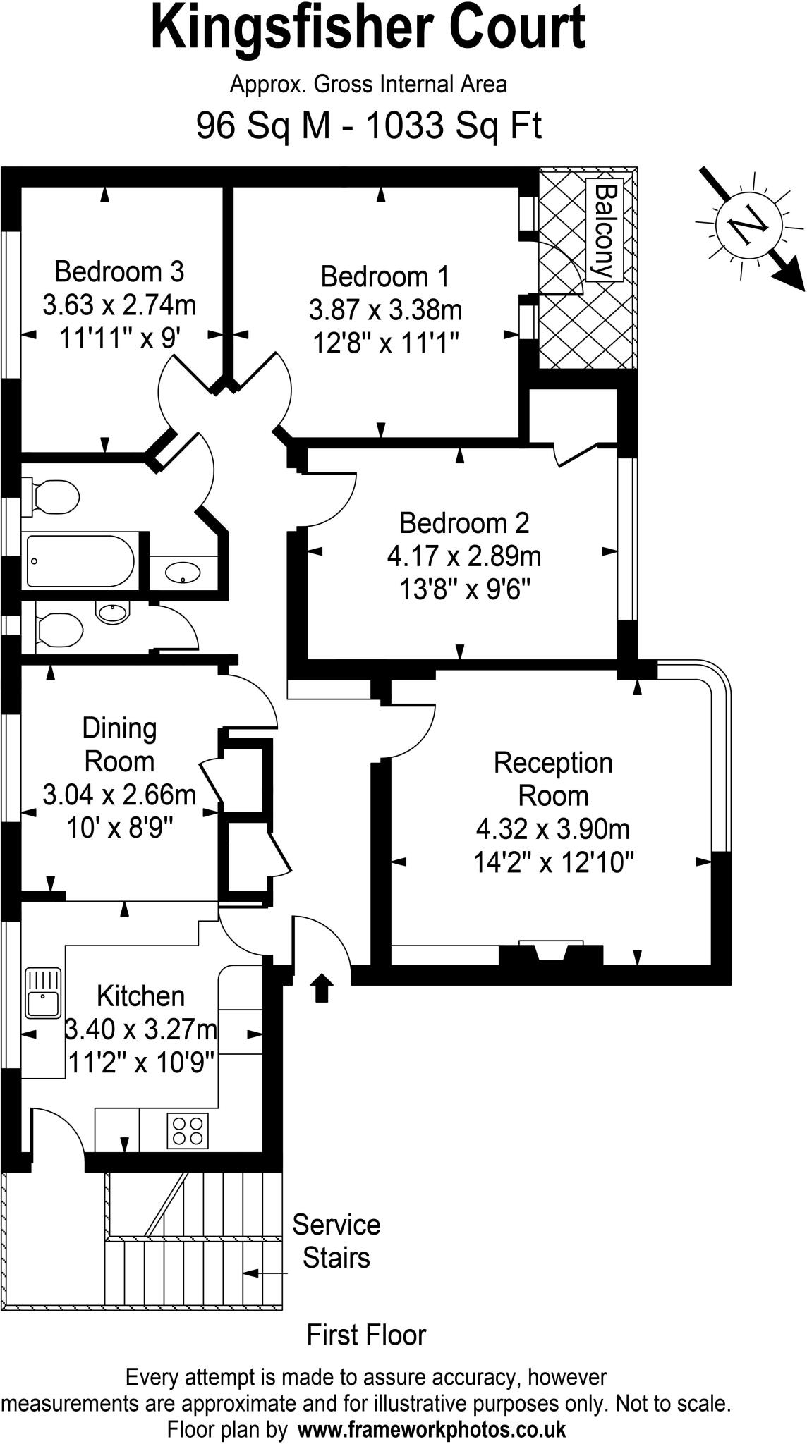 Kingfisher Court, Bridge Road, East Molesey floorplan