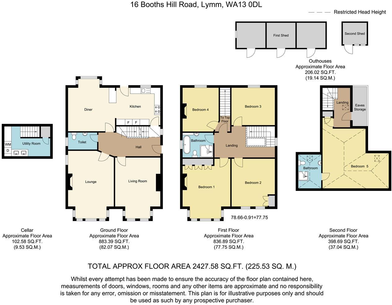 Booths Hill Road, Lymm, WA13 0DL floorplan