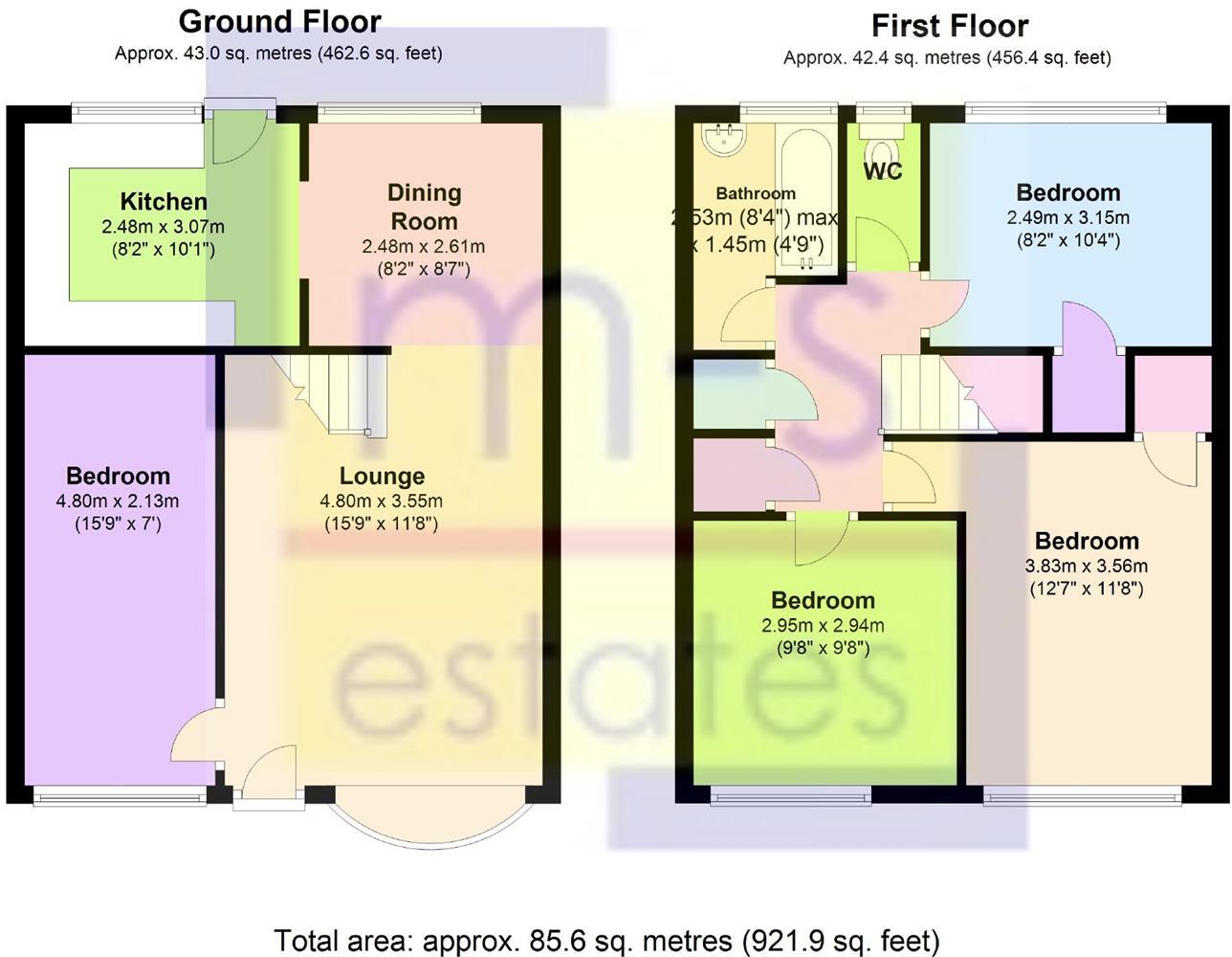 BILLS INCLUDED £140pppw Cottesmore Road, Lenton, Nottingham floorplan