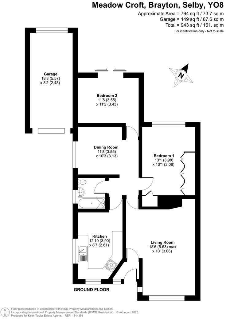 Meadow Croft, Brayton, Selby floorplan