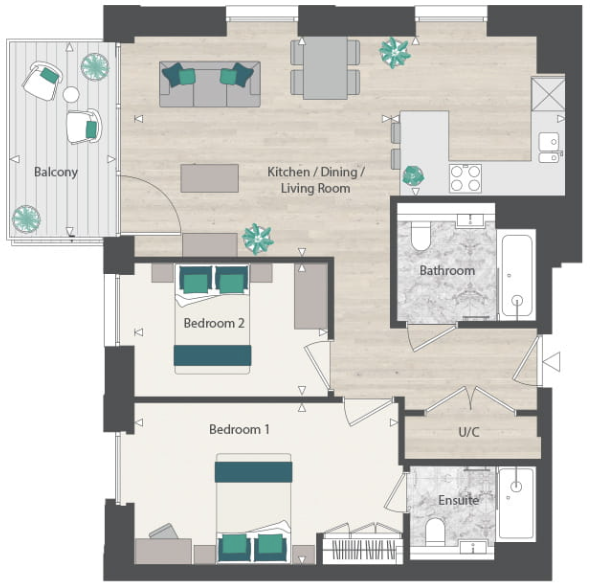 Graham Road, London, NW4 floorplan