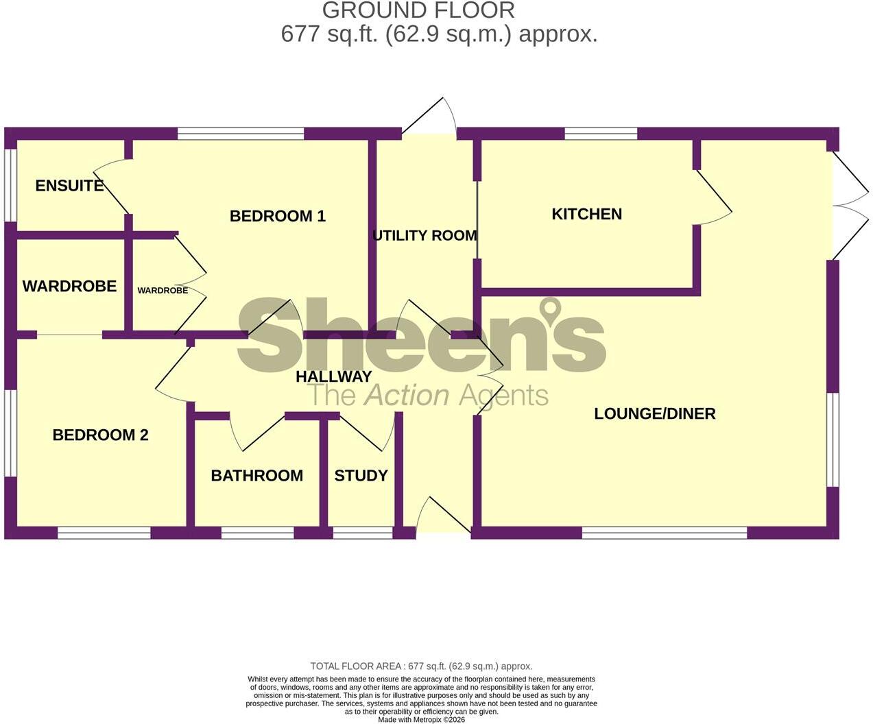Westwood Park, Flag Hill, Great Bentley floorplan