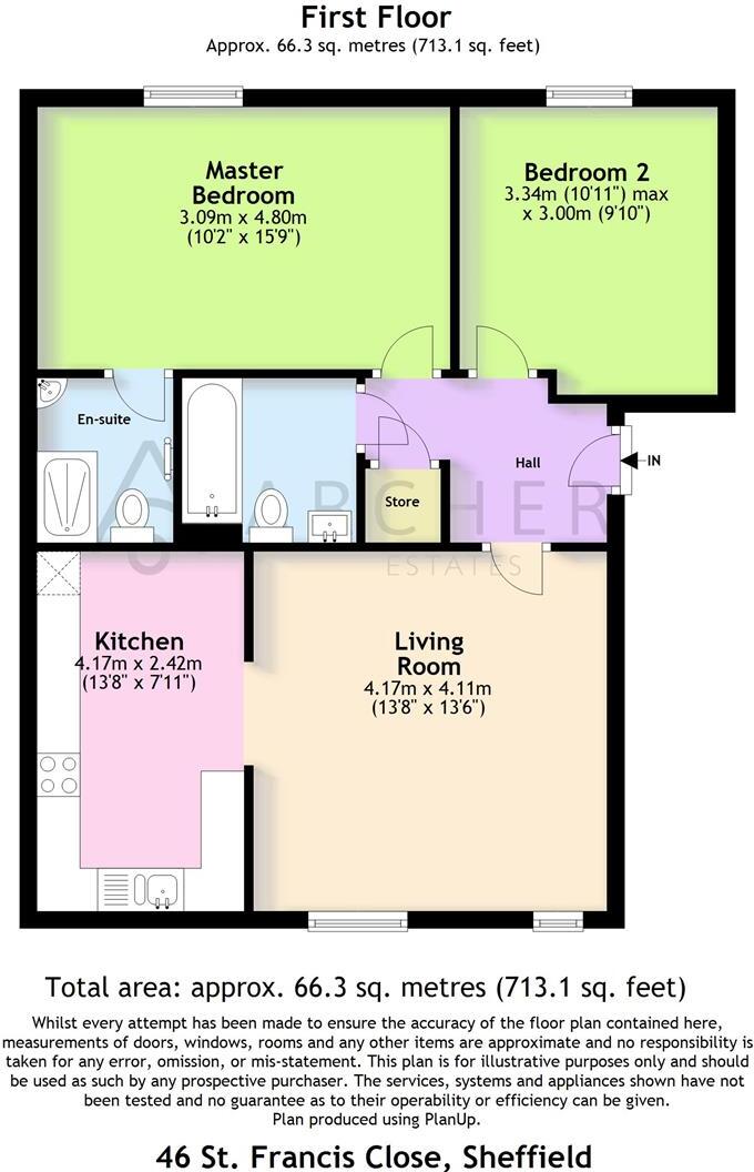 St Francis Close, Sandygate, Sheffield floorplan
