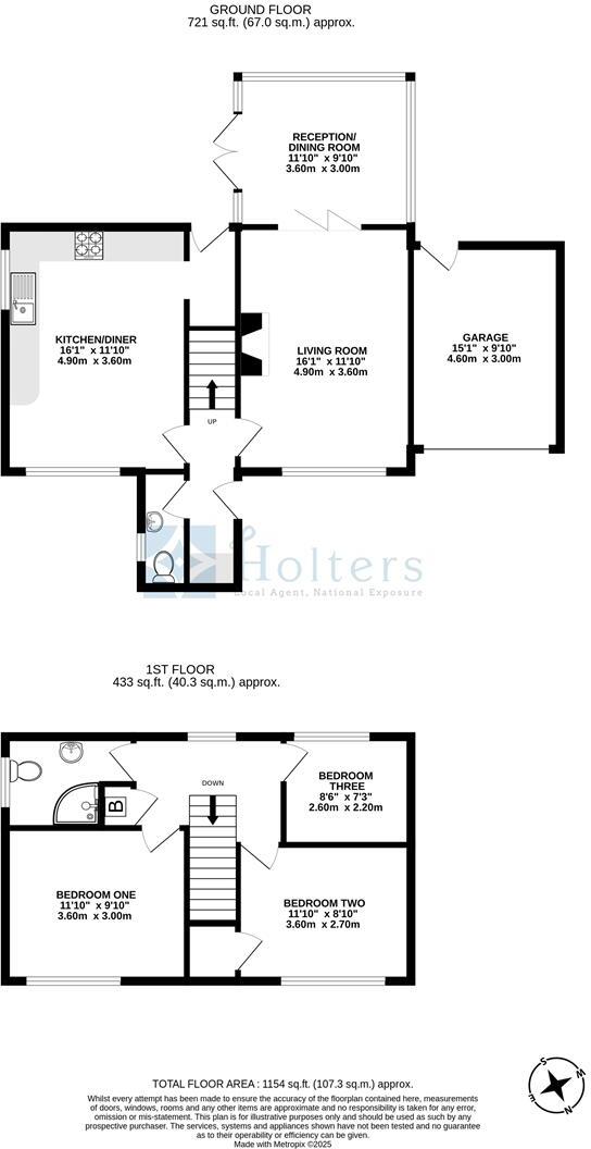 70, Rockes Meadow, Knighton floorplan