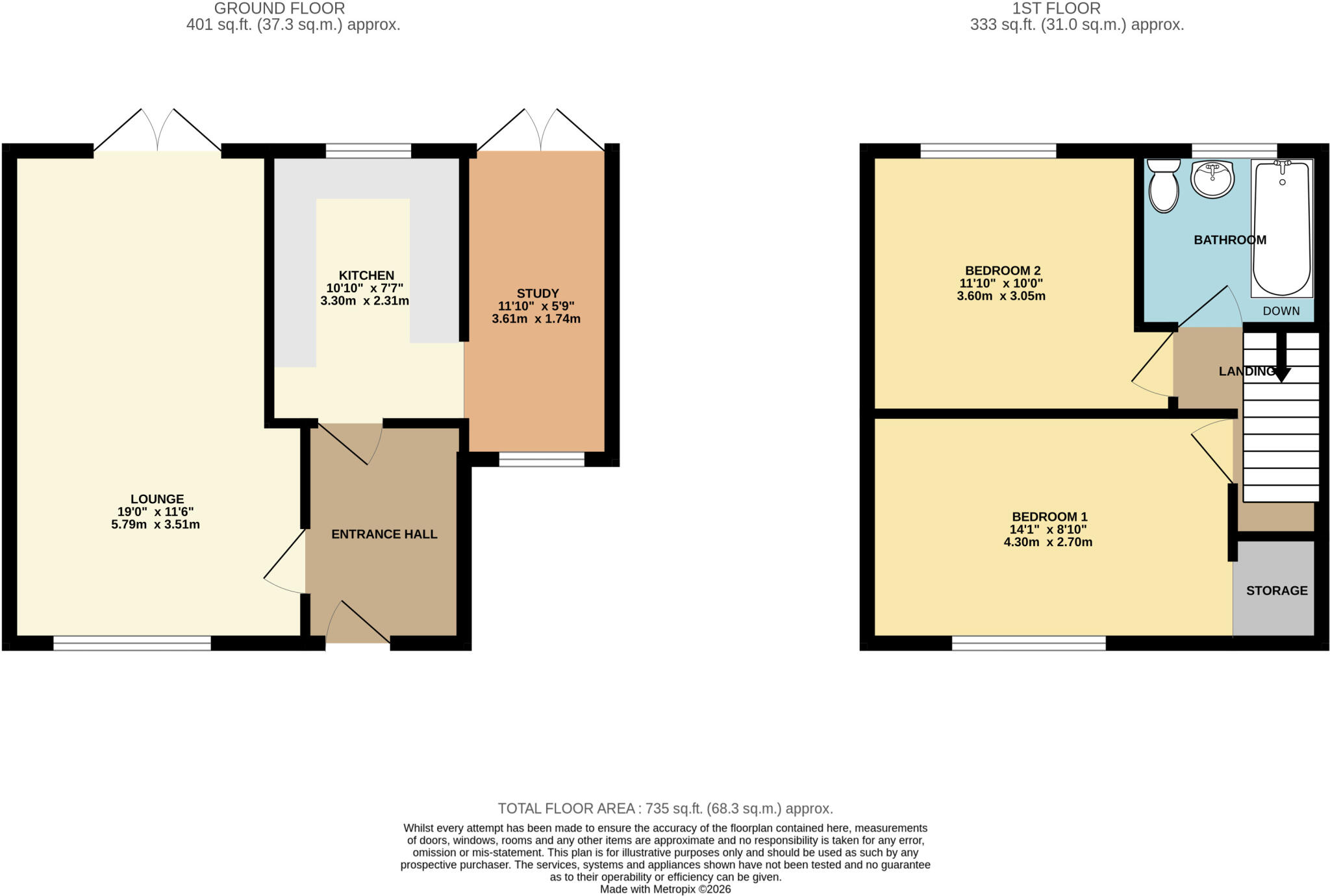 Highfield Road, Pudsey, LS28 floorplan