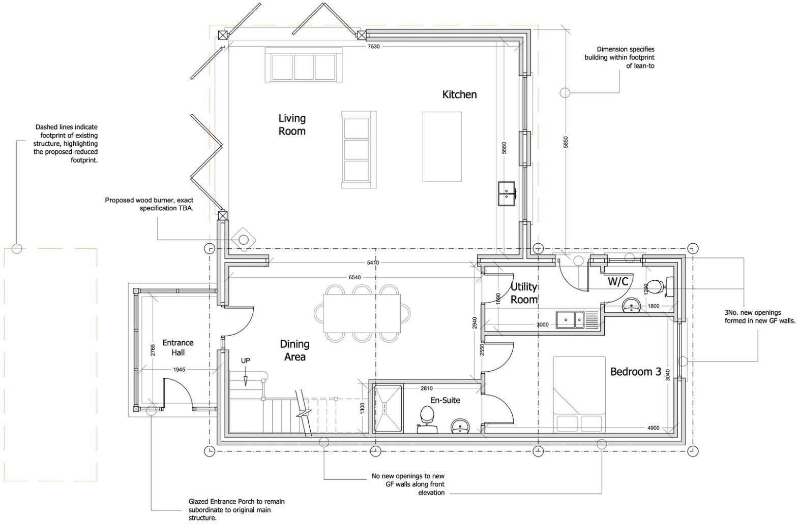 Back Lane, Spurstow floorplan
