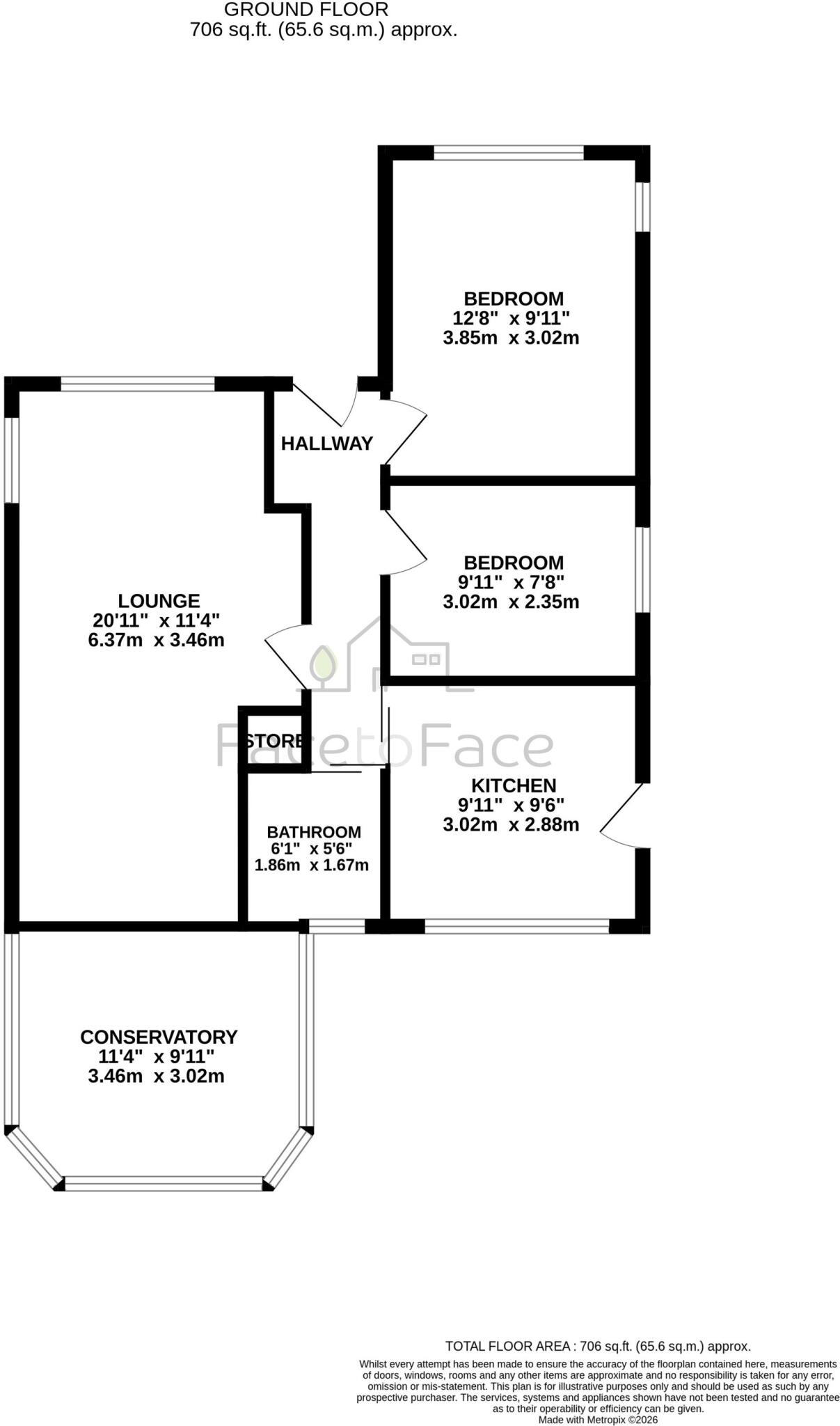 Rooley Moor Road, Rochdale, OL12 floorplan