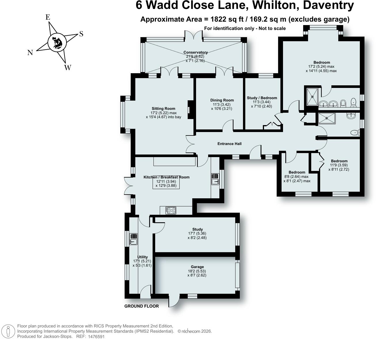 Wadd Close Lane, Whilton, Daventry, Northamptonshire, NN11 floorplan