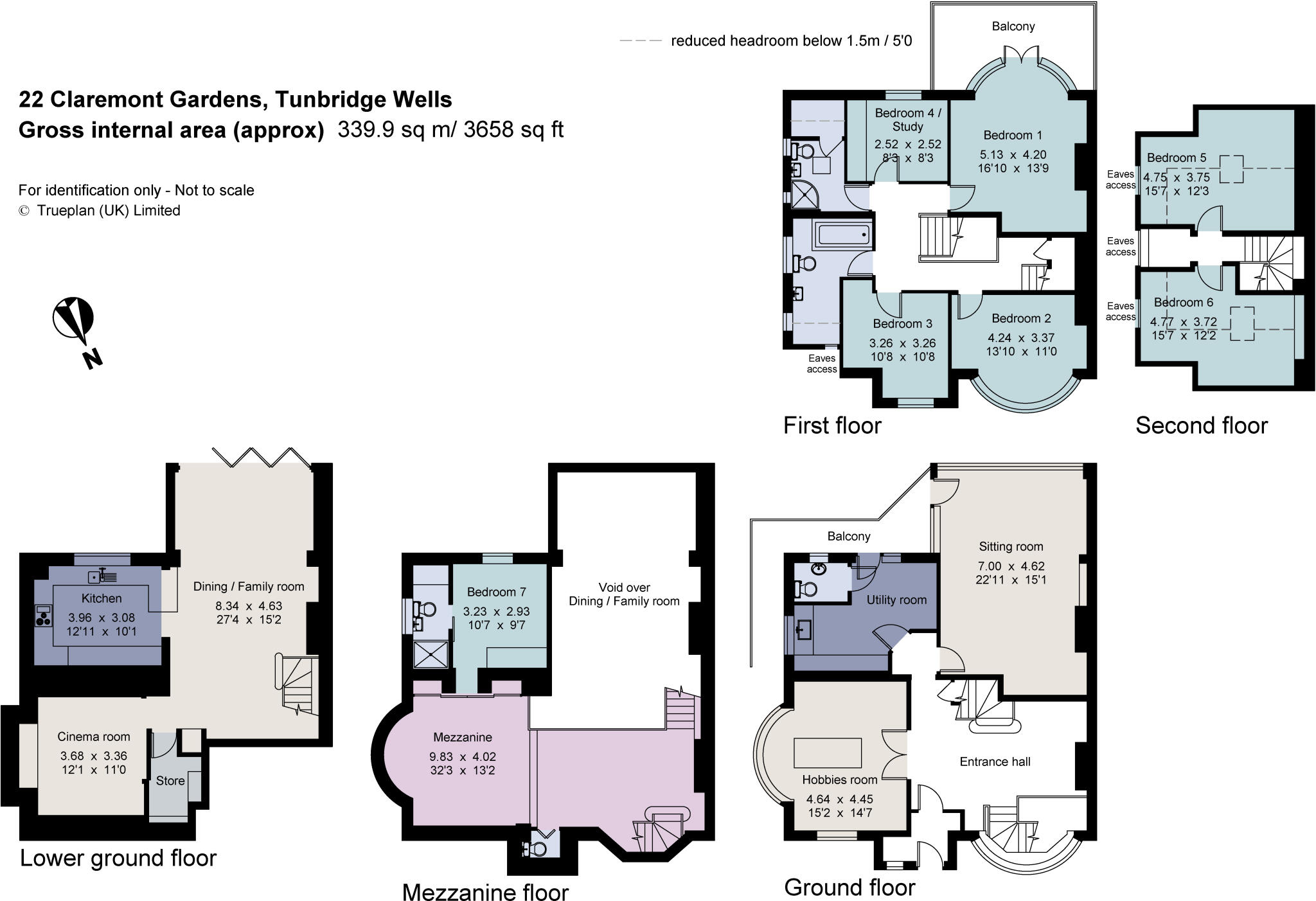 Claremont Gardens, Tunbridge Wells, Kent, TN2 floorplan