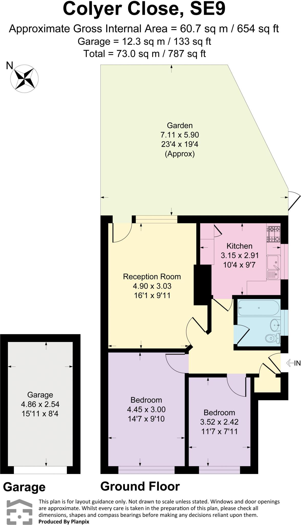 Colyer Close, New Eltham, SE9 3QG floorplan