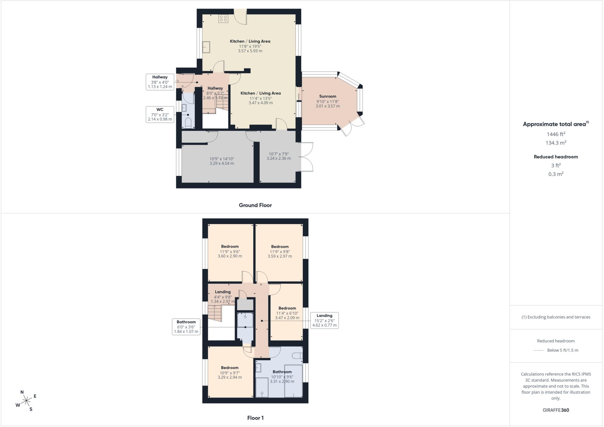 5, Tiverton Close, Oadby, LE2 floorplan