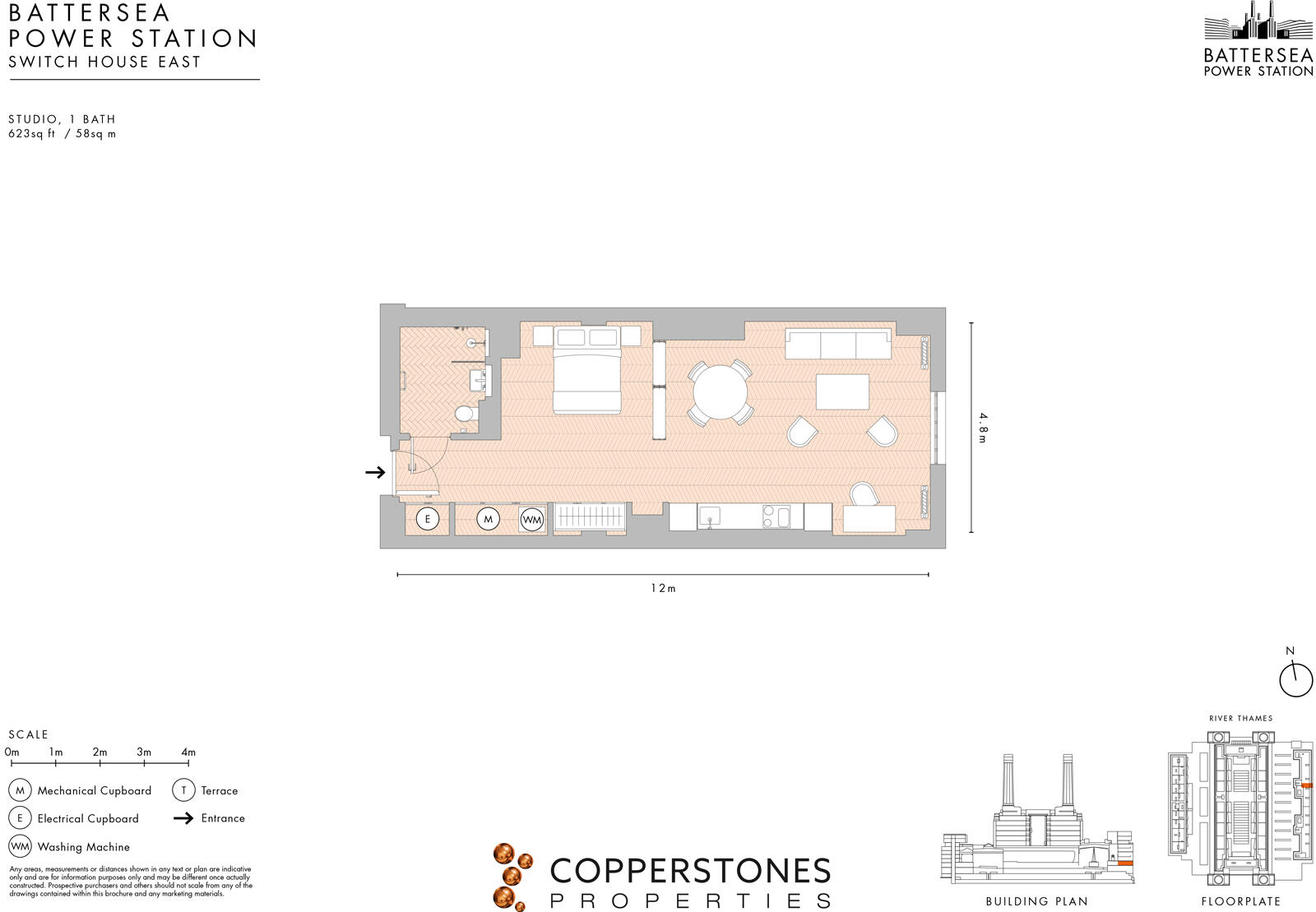 Switch House East, Battersea Power Station, London SW8 floorplan