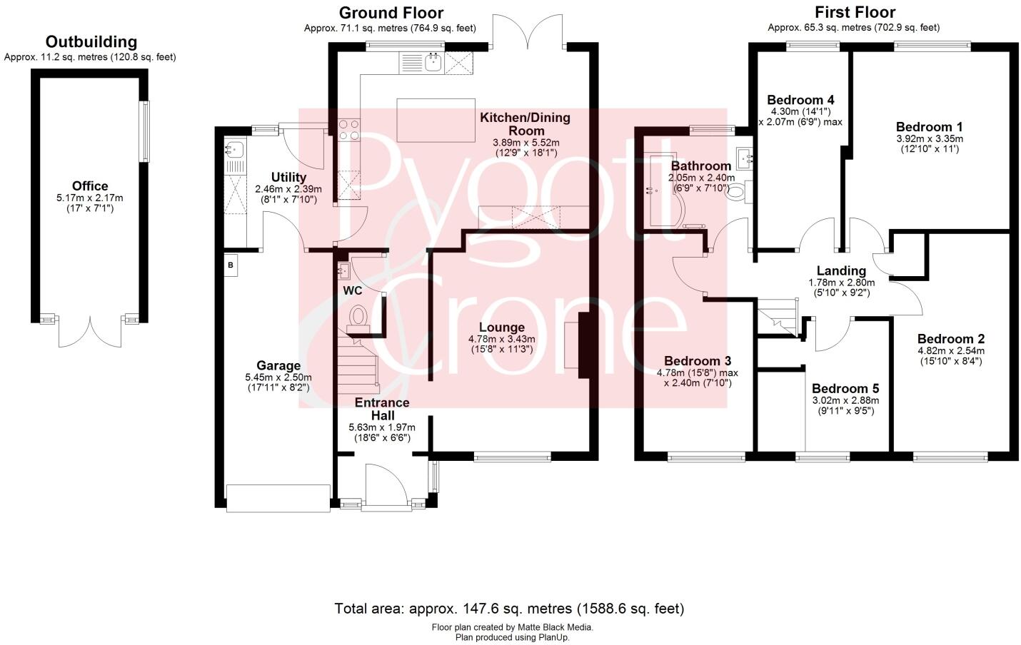 St. Leonards Avenue, Woodhall Spa, Lincolnshire, LN10 floorplan