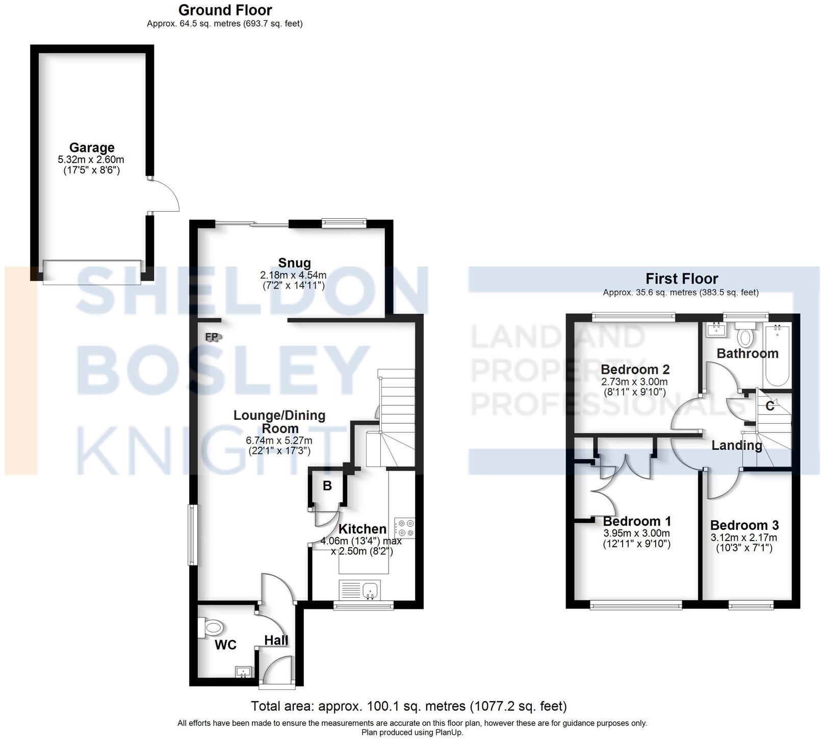 Pippins Road, Bredon, GL20 floorplan