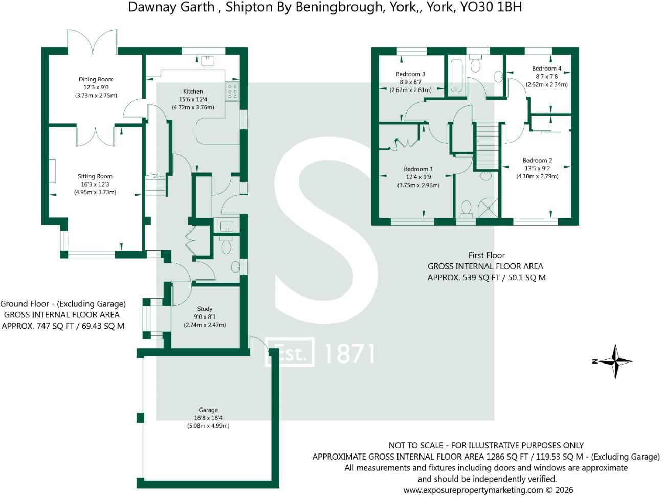 Dawnay Garth, Shipton By Beningbrough, York floorplan