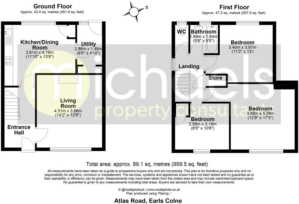 Atlas Road, Earls Colne, Colchester, CO6 floorplan