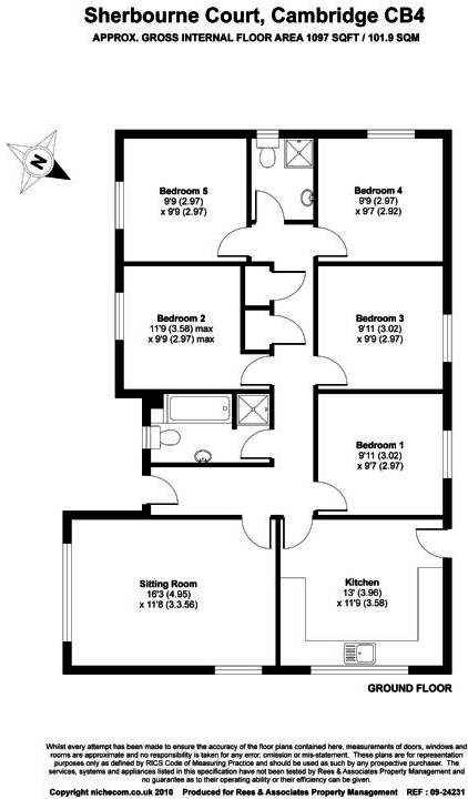 Sherbourne Court, Cambridge floorplan