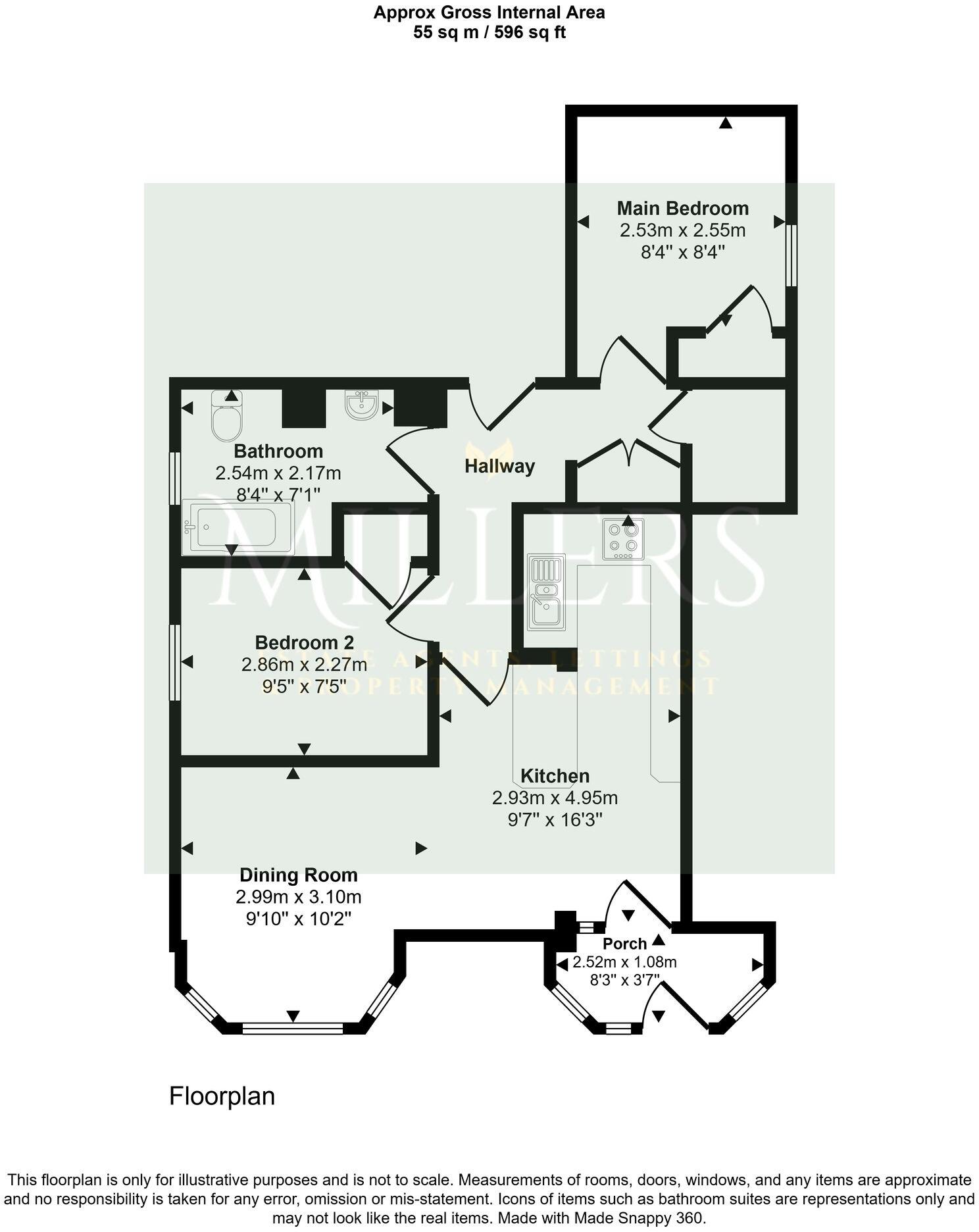 Surrey Street, Surrey House, NR27 floorplan
