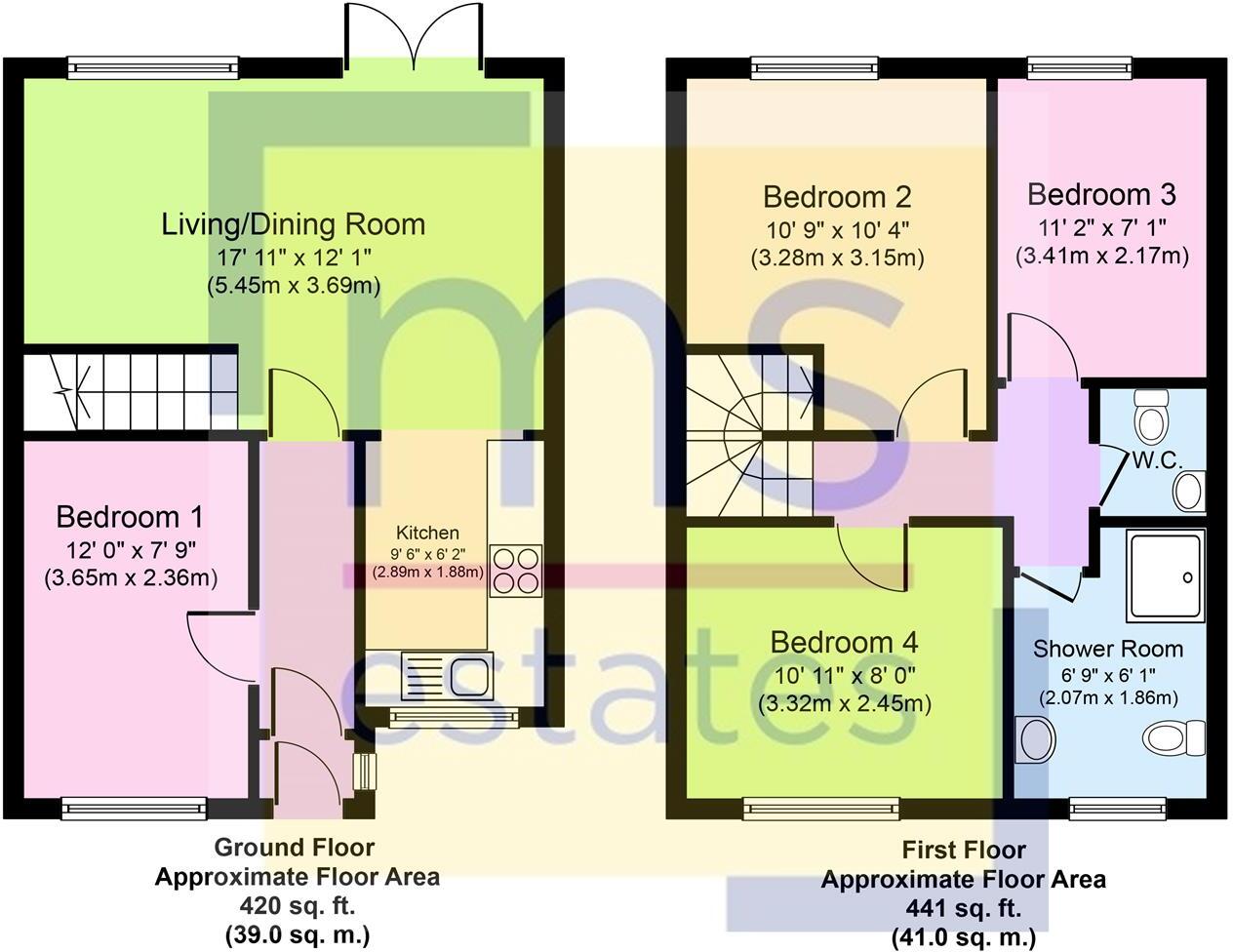 BILLS INCLUDED £150pppw Kittiwake Mews, Lenton, Nottingham floorplan