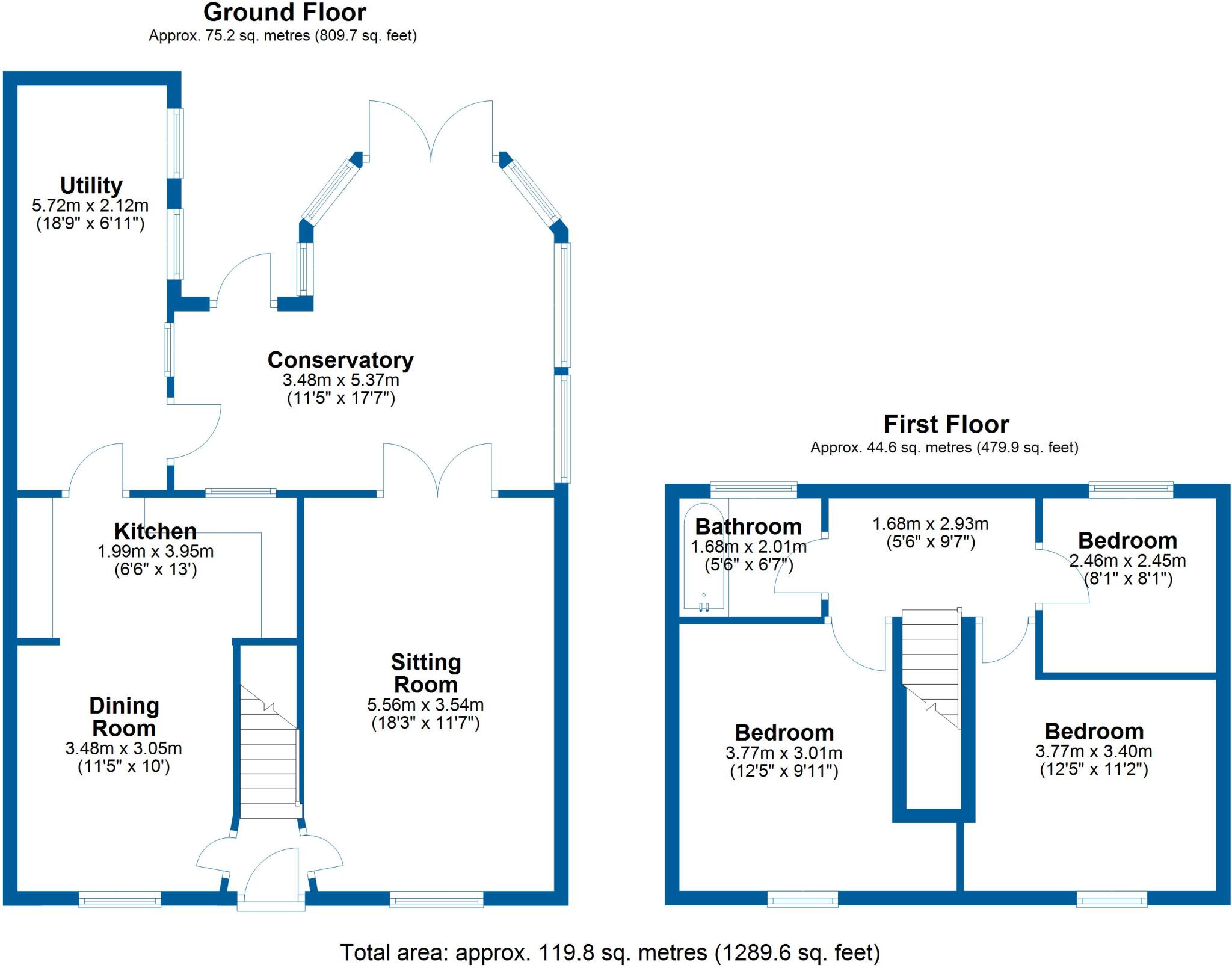 Hillie Bunnies, Earls Colne, Colchester, Essex, CO6 floorplan