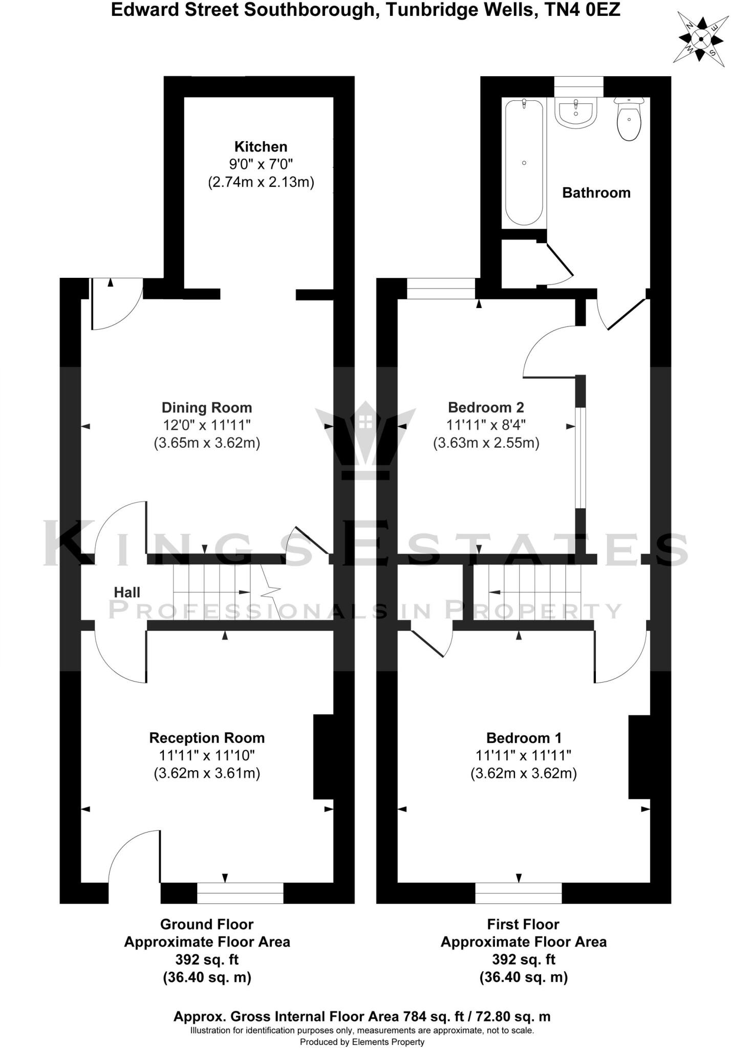 Edward Street, Southborough, TN4 floorplan