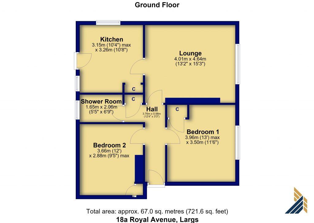 18a, Royal Avenue, Largs, KA30 9JL floorplan