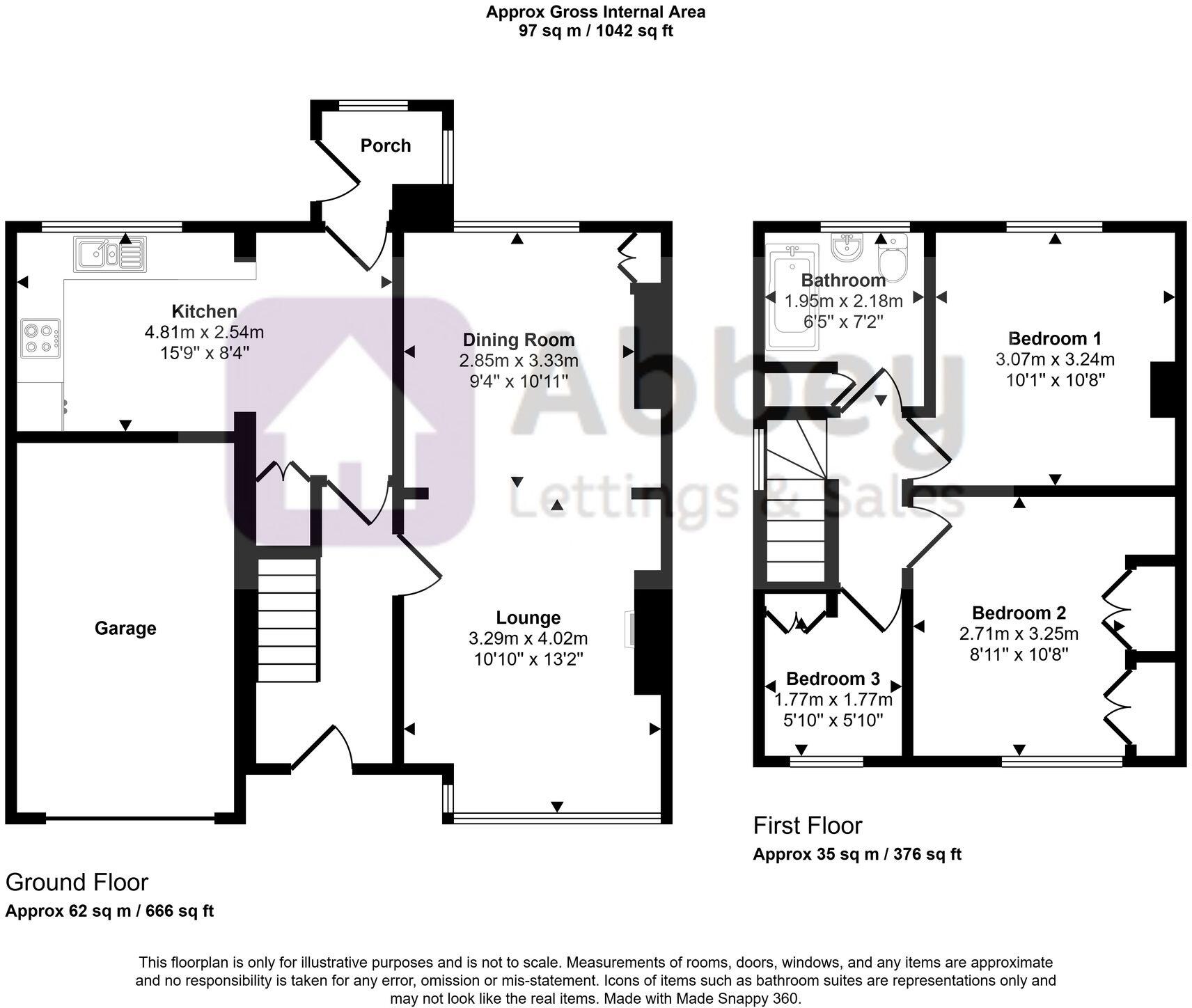 Bembridge Close, Leicester, LE3 9AP floorplan