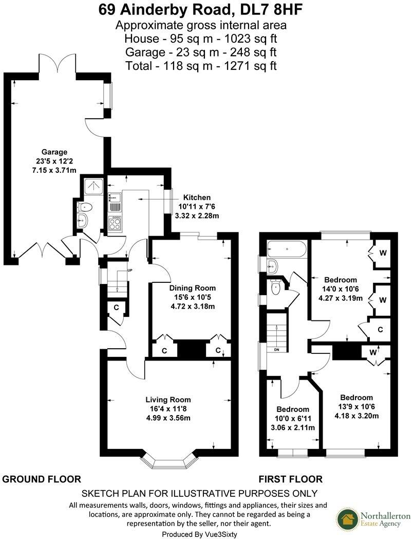 69 Ainderby Road, Northallerton floorplan