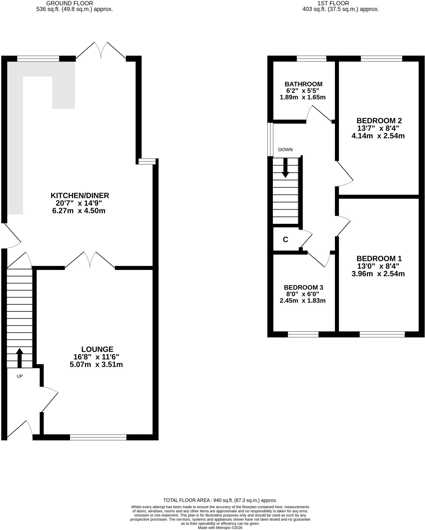 Chestnut Grove, Calverley, Pudsey, West Yorkshire, LS28 floorplan