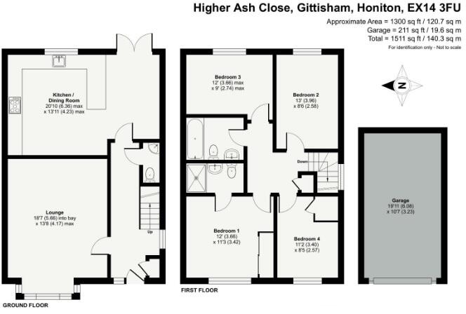 Higher Ash Close, Gittisham floorplan