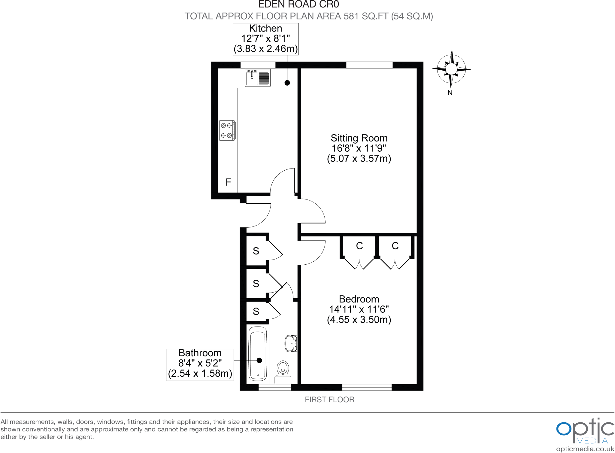 Eden Road, East Croydon floorplan