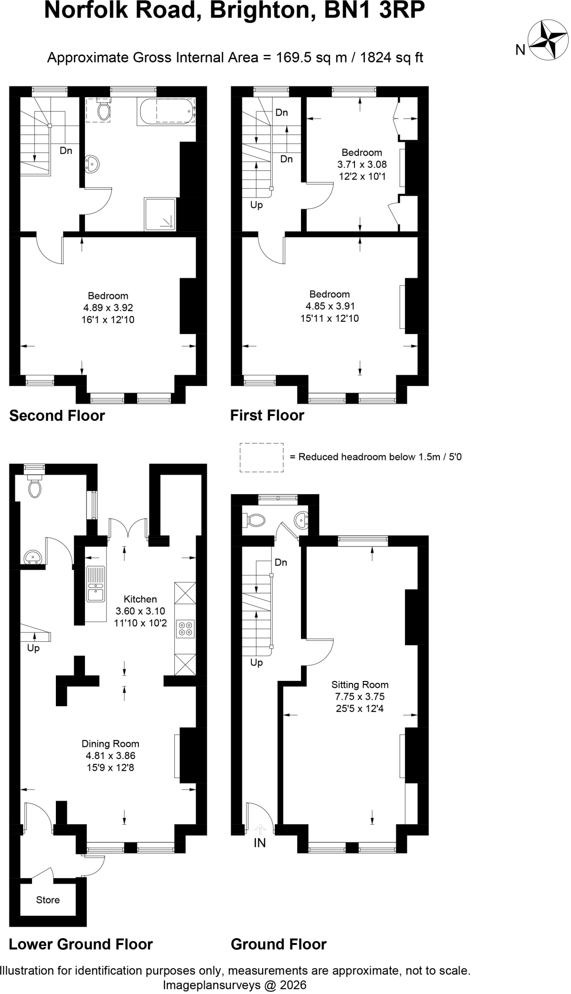 Norfolk Road, Brighton, BN1 3AB floorplan