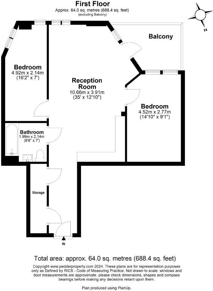 Pegasus Walk, SE5 floorplan