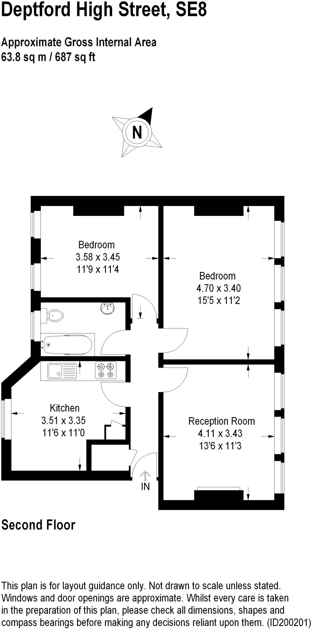 Deptford High Street, London, SE8 floorplan
