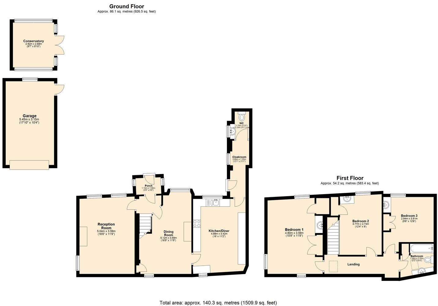 Arkwright Square, Bakewell floorplan