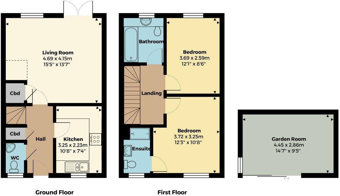 Perrins Way, Bevere, Worcester, WR3 floorplan