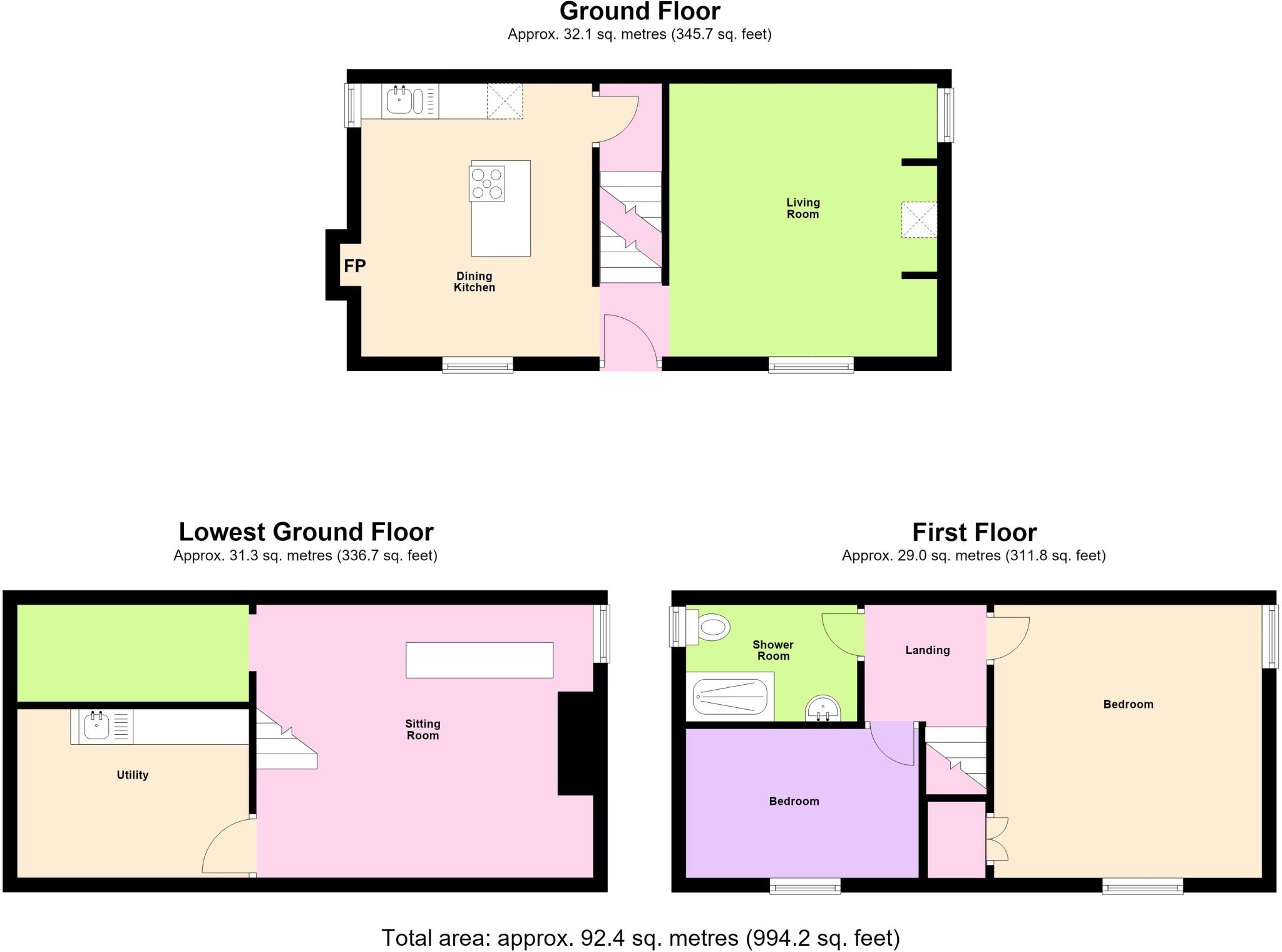 Market Place, Allendale, Northumberland, NE47 floorplan