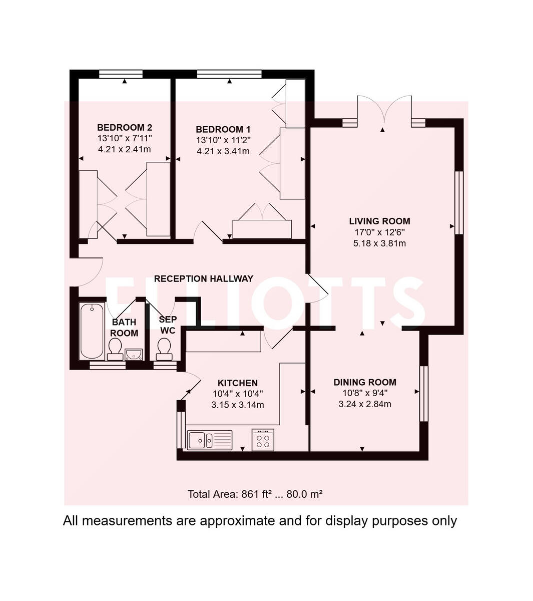 Eaton Court, Eaton Road, Hove floorplan