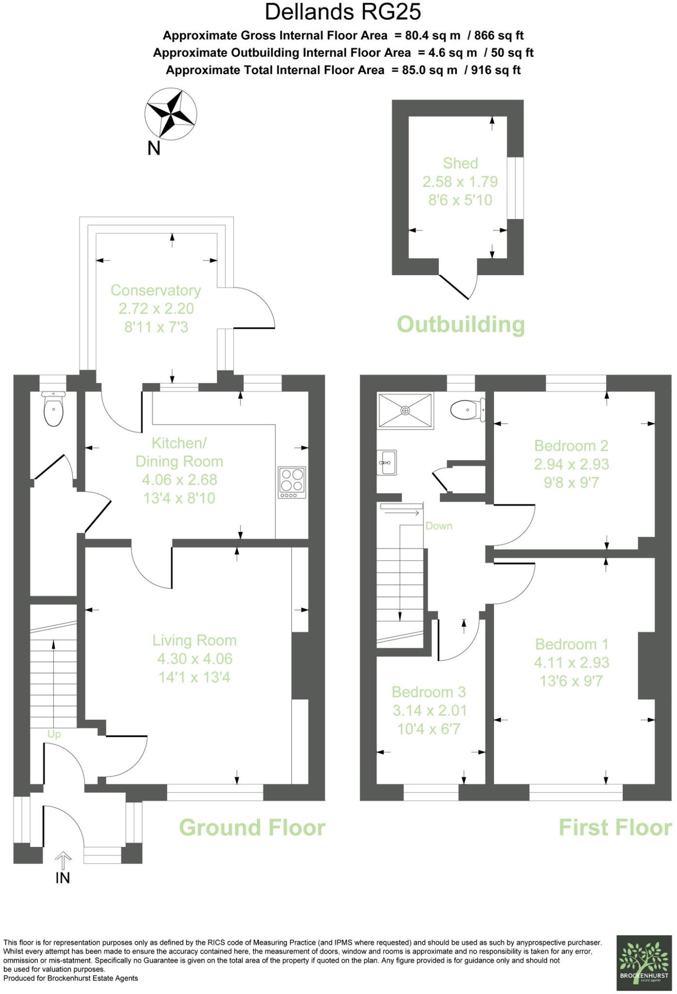 Dellands, Overton, Basingstoke, RG25 3LD floorplan