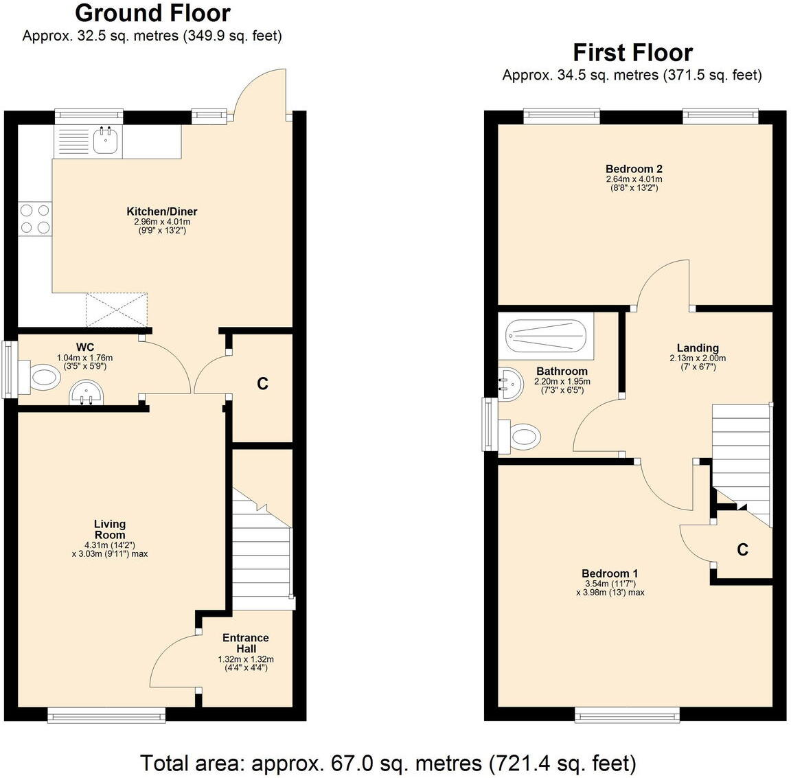 Skelmersdale, WN8 6GW floorplan